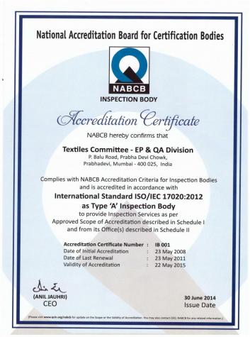 NABAC Certificate