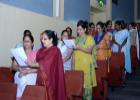 A section of employees taking the pledge 